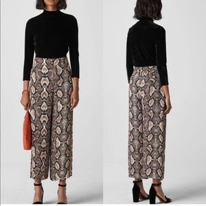 NWT! Whistles Snake Print Trousers